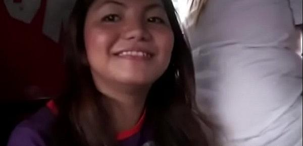  Thick-assed Filipina babe offers up pussy to horny tourist